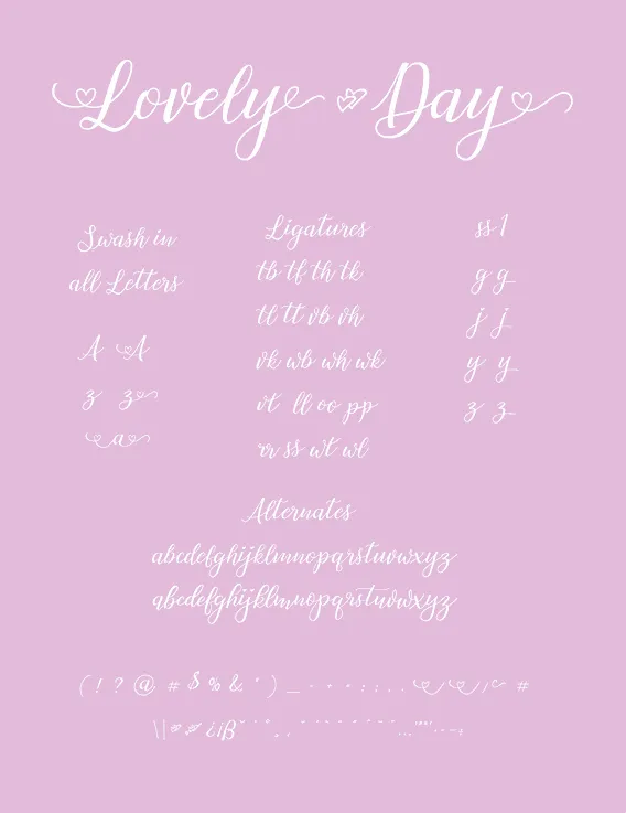 Free Lovely Day Font