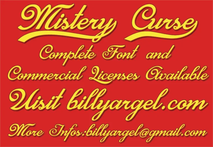 Free Mistery Curse Font