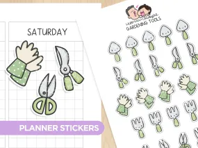 Gardening Tools Planner Stickers