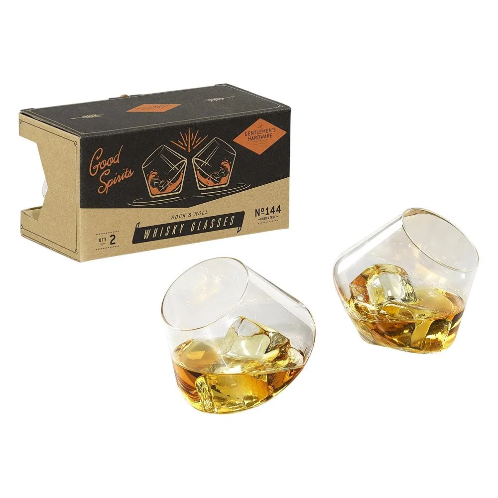 Gentlemen's Hardware: Rocking Whisky Glasses Set of 2