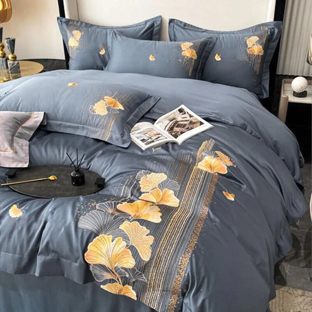 Ginkgo Embroidery Duvet Set