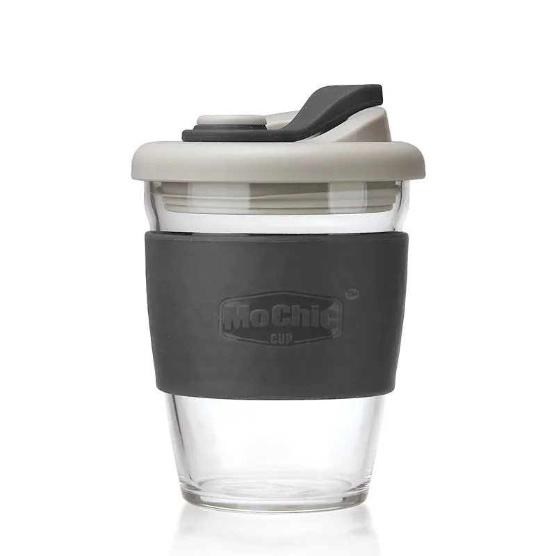 Glass insulated high borosilicate coffee cup