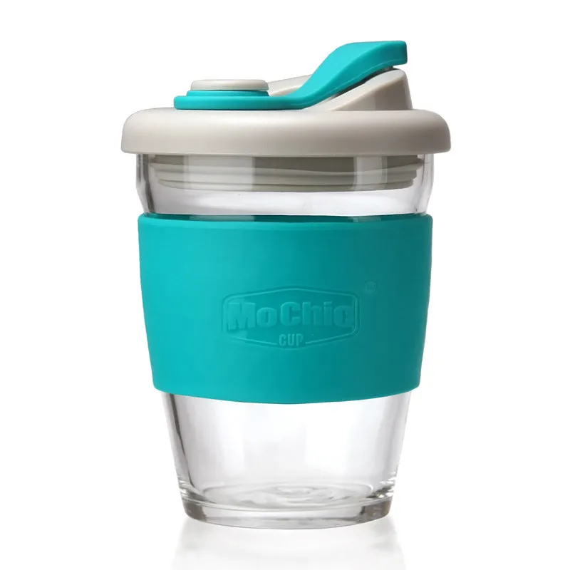 Glass insulated high borosilicate coffee cup