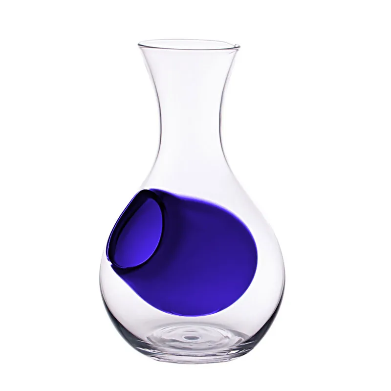 Glass Sake Server with Blue Ice Pocket 12 fl oz