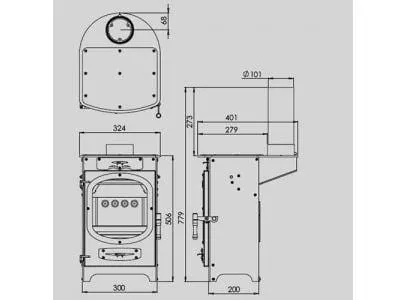 Go Eco Adventurer 5 Glamping Stove | 3.5kw