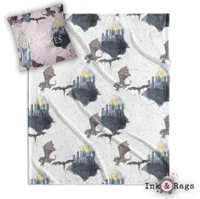 GOT Inspired Castle Decorative Throw and Pillow Cover Set