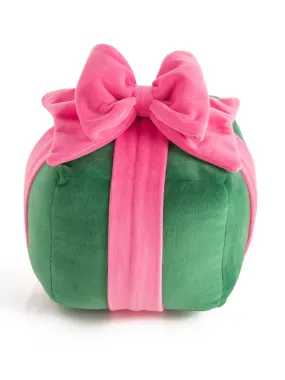 GREEN MINI GIFT BOX PILLOW