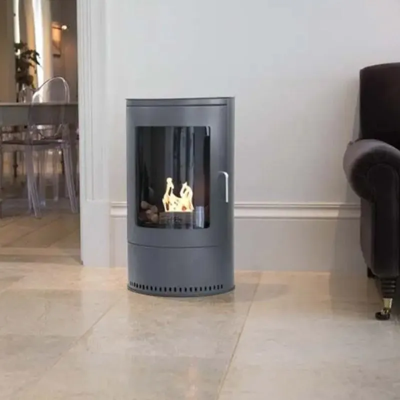 Hampton Grey Bioethanol Modern Stove / No Flue