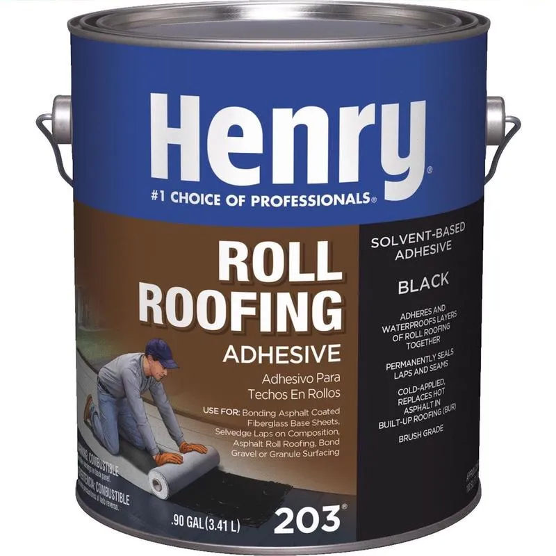 Henry Smooth Black Asphalt Cold-Ap Roof And Lap Adhesive 1 gal