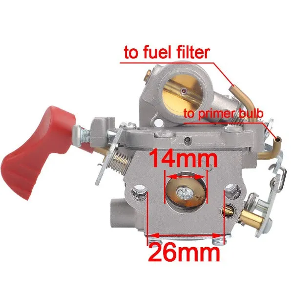 Hipa C1M-W44 Carburetor Kit For # 545008042 Craftsman 358.791170 358.791140 358.795920 33cc Gas Trimmer