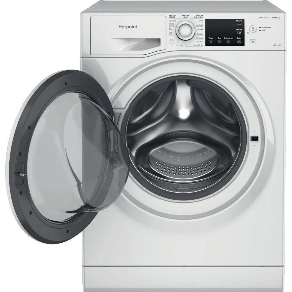 Hotpoint NDB8635WUK 8 6Kg Washer Dryer With 1400 Rpm - White -