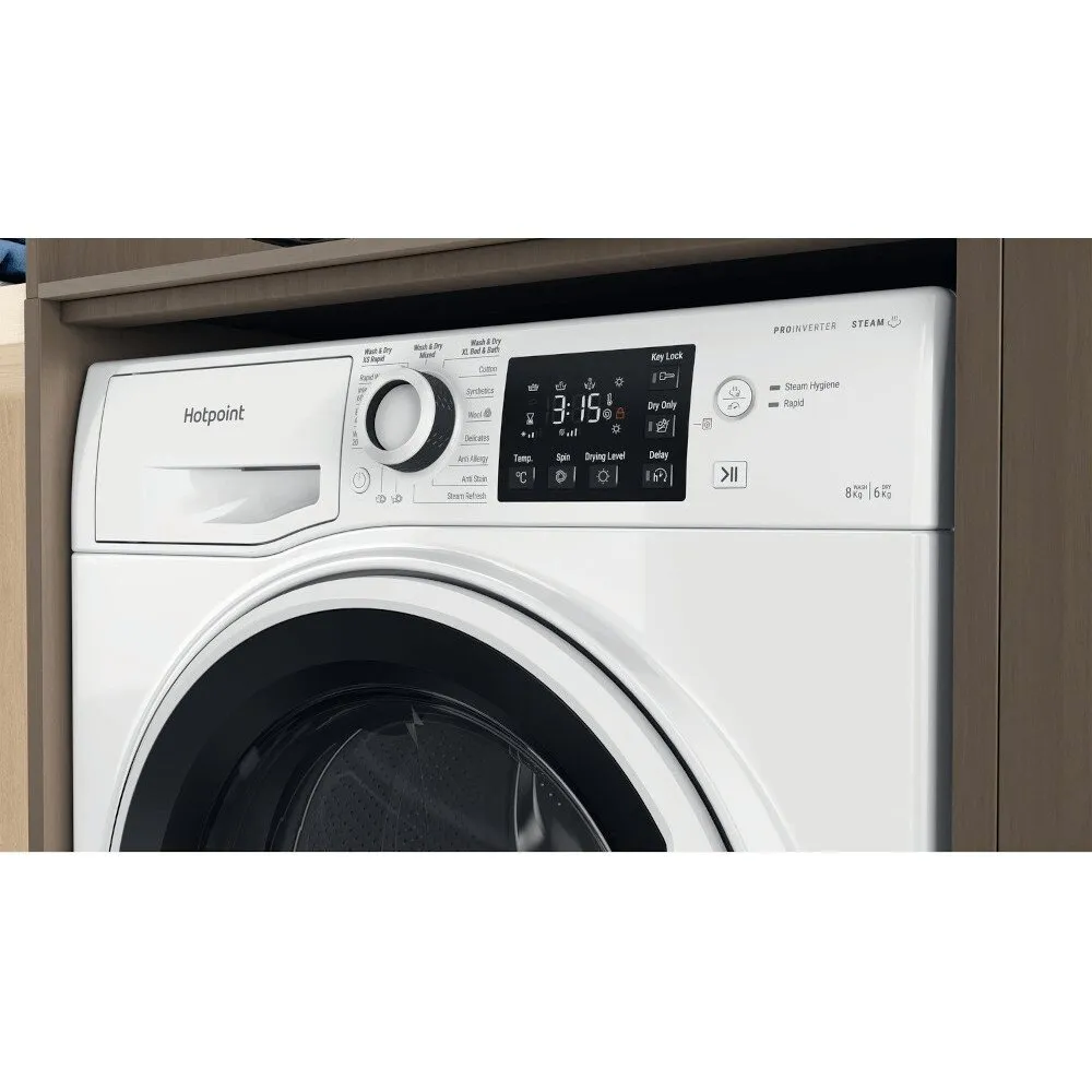 Hotpoint NDB8635WUK 8 6Kg Washer Dryer With 1400 Rpm - White -