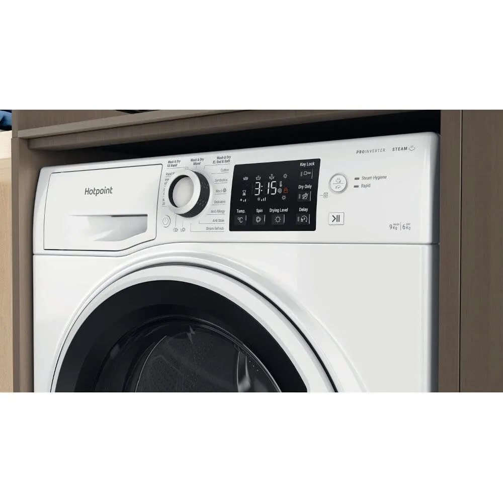 Hotpoint NDBE9635WUK 9Kg 6Kg 1400 Spin Washer Dryer - White