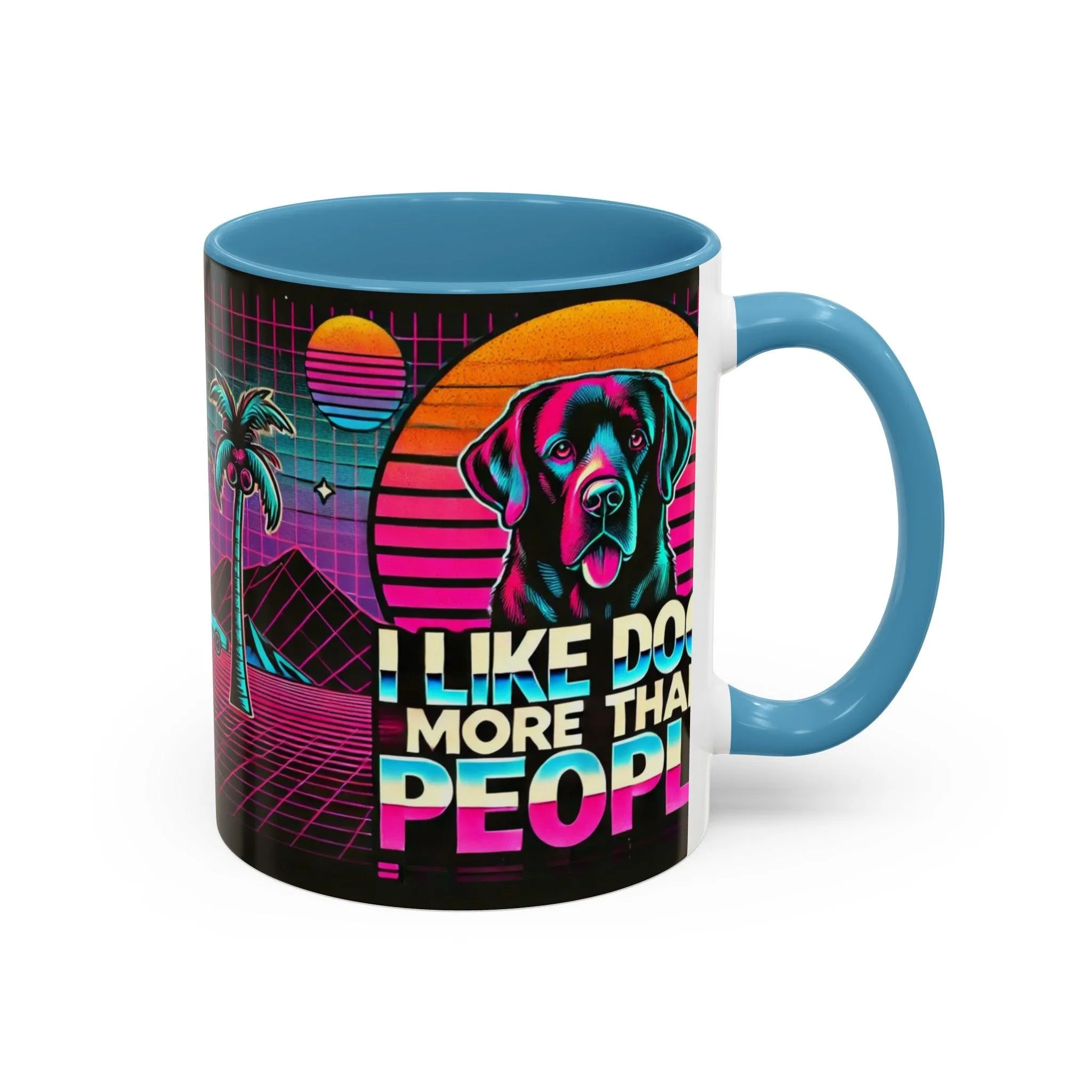 I LIKE DOGS Accent Coffee Mug 🐕☕