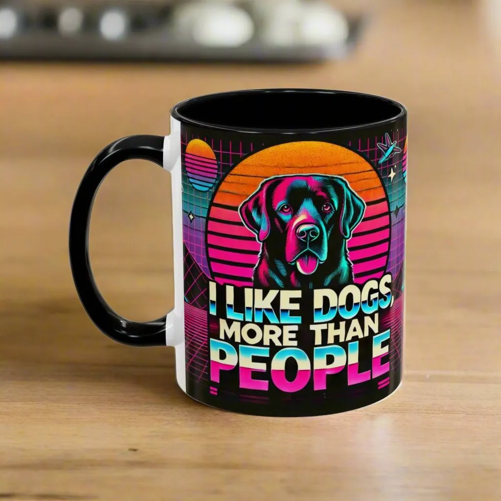 I LIKE DOGS Accent Coffee Mug 🐕☕