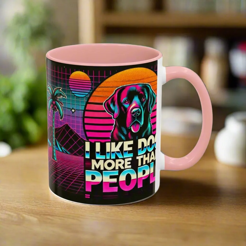 I LIKE DOGS Accent Coffee Mug 🐕☕