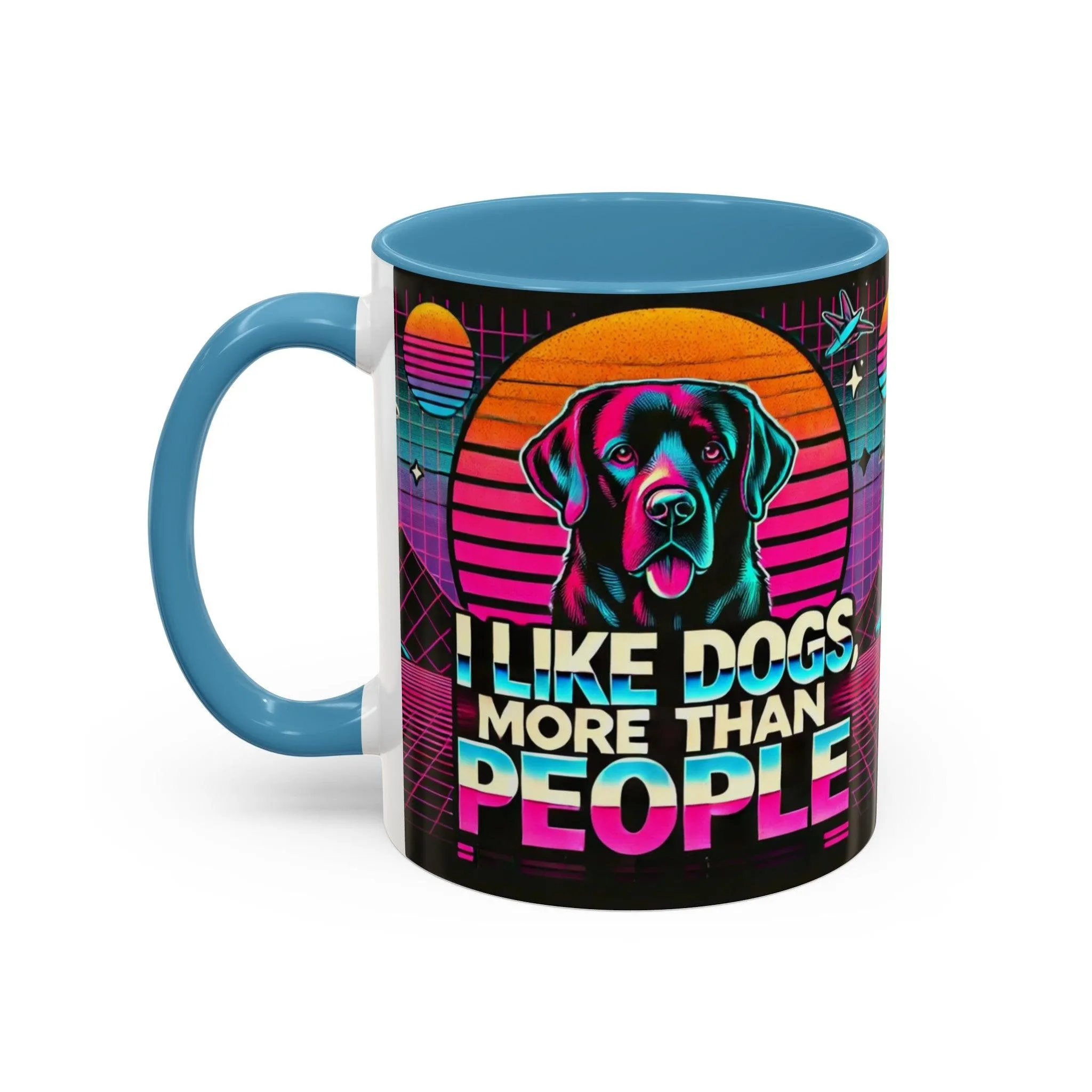 I LIKE DOGS Accent Coffee Mug 🐕☕