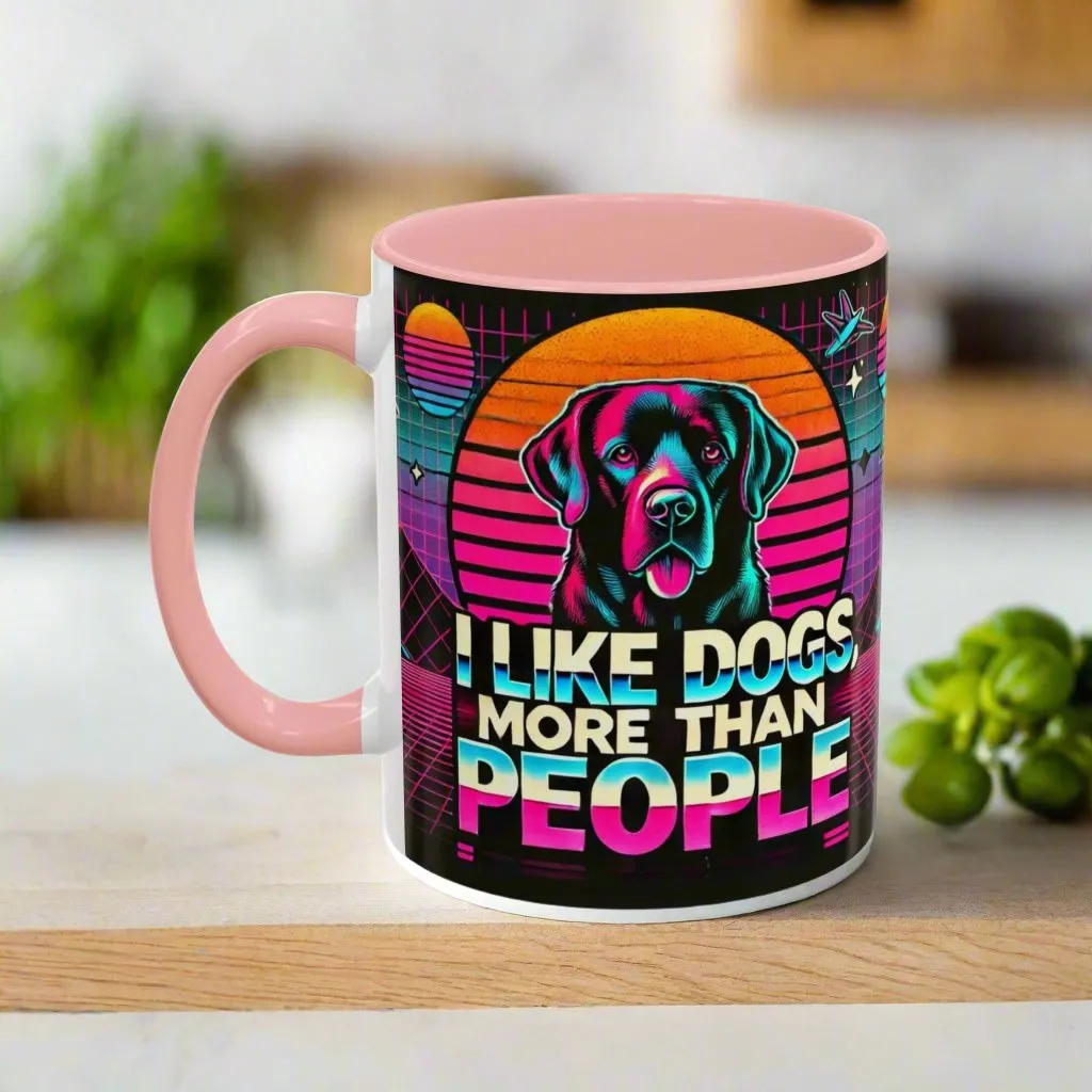 I LIKE DOGS Accent Coffee Mug 🐕☕