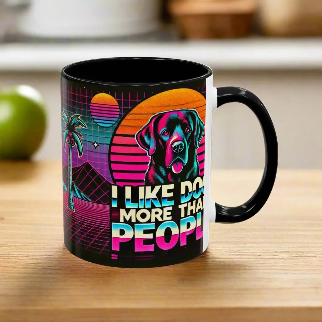 I LIKE DOGS Accent Coffee Mug 🐕☕