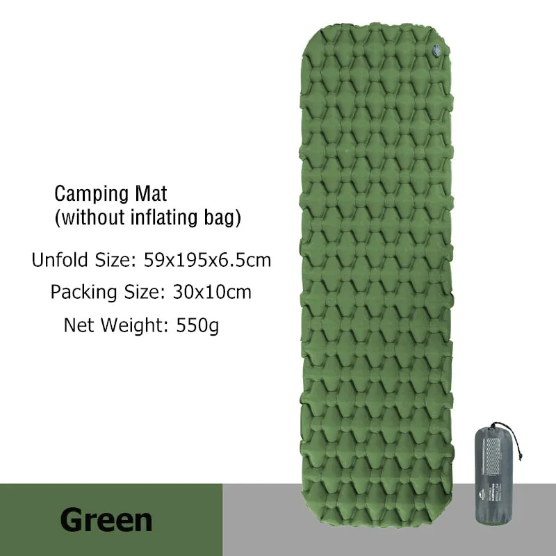 Inflatable Mattress Air Mattress Camping Mat Ultralight Camping Mattress Sleeping Mat Camping Bed