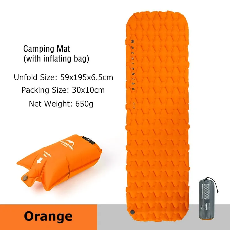 Inflatable Mattress Air Mattress Camping Mat Ultralight Camping Mattress Sleeping Mat Camping Bed