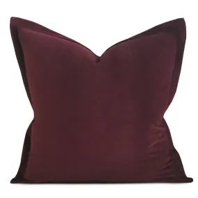 Jam Velvet Self Flange Decorative Pillow 22x22