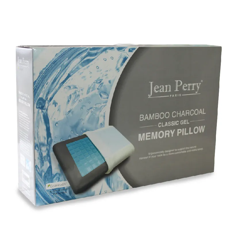 Jean Perry Eco-Health Bamboo Charcoal Gel Memory Pillow - (Classic / Contour)