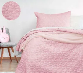 Jelly Bean BOBBY Coverlet Set - PINK & DENIM