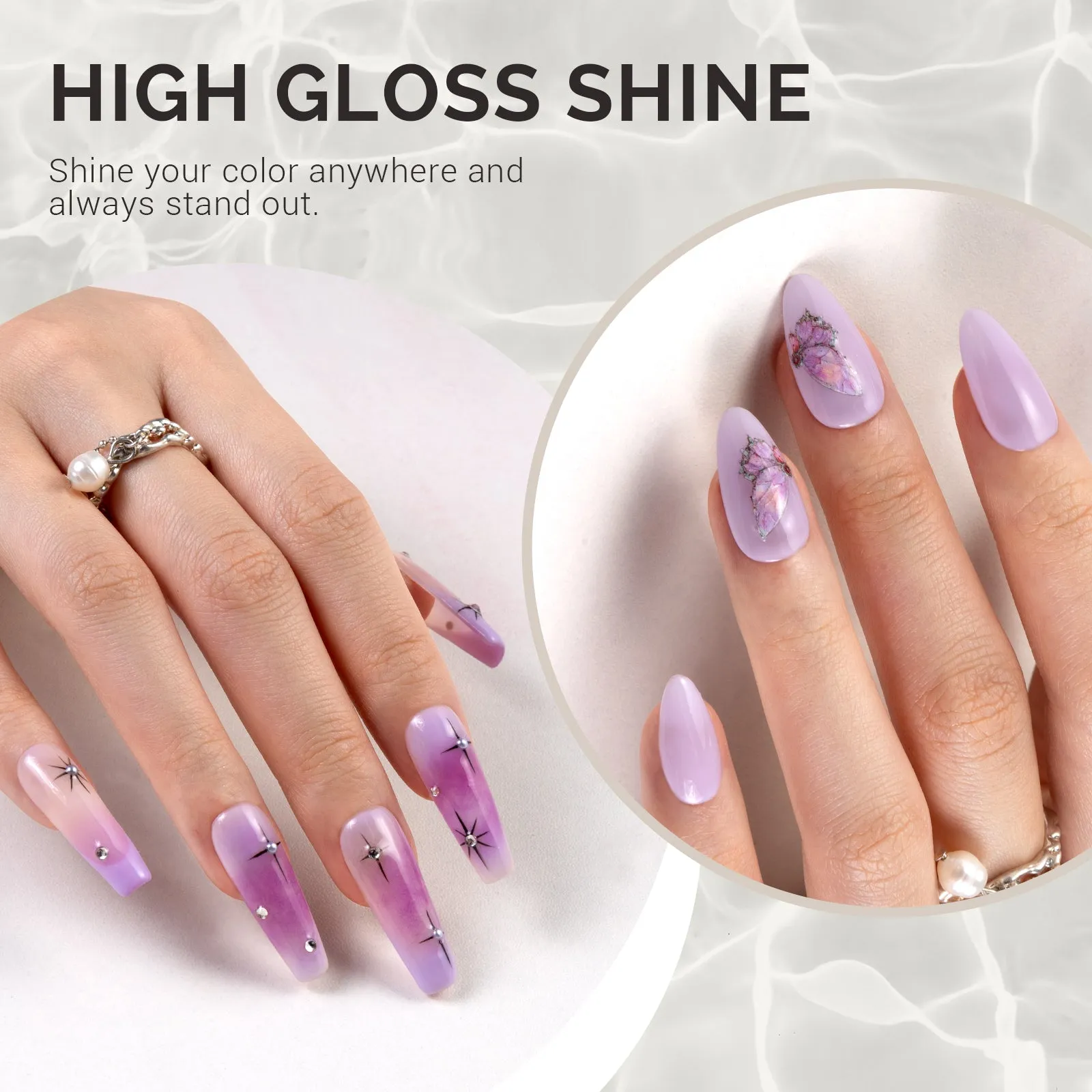 Jeweliver Jelly Gel Polish 15ml - Purple Chalcedony - JM05