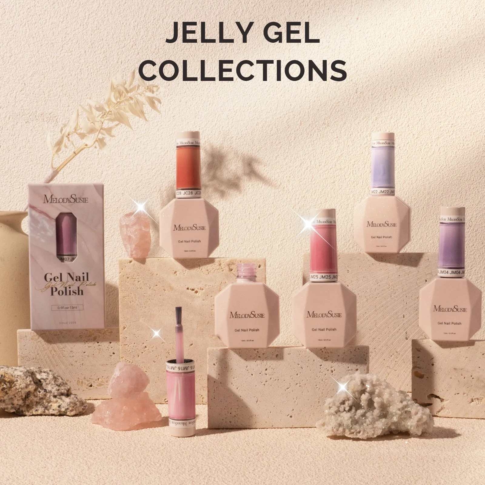 Jeweliver Jelly Gel Polish 15ml - Purple Chalcedony - JM05