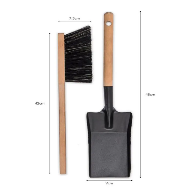 Jutland Fireside Dustpan and Brush