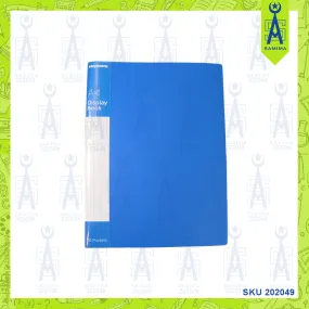 KCK CH40A4 CLEAR BOOK 40 POCKET FILE BLUE