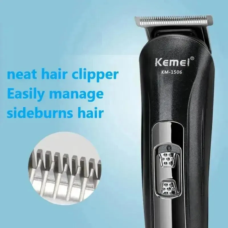 Kemei KM-1506 3-in-1 Electric Shaver - USB Rechargeable Hair Trimmer