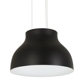 Kettle Up 17 in. LED Pendant Light Black finish