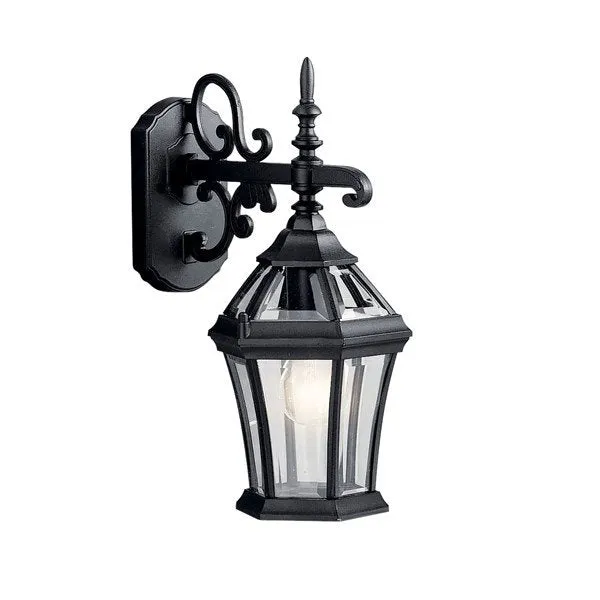 Kichler 9789BK Townhouse™ 15.25" 1 Light Wall Light Black