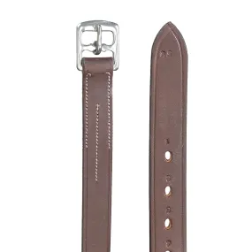 Kids' Solid English Leather Stirrup Leathers - Australian Nut