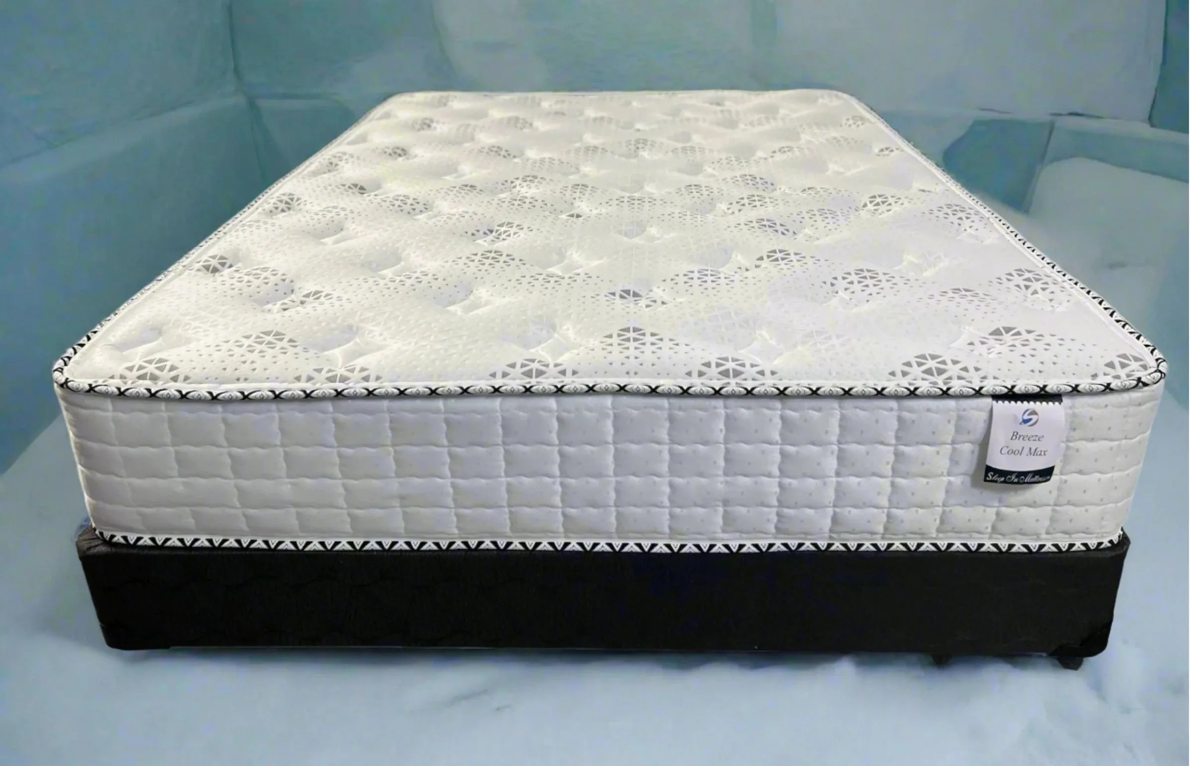 King Size Cool Max Breeze Mattress 10" Pocket Coil Cool Tight Top Medium Firm