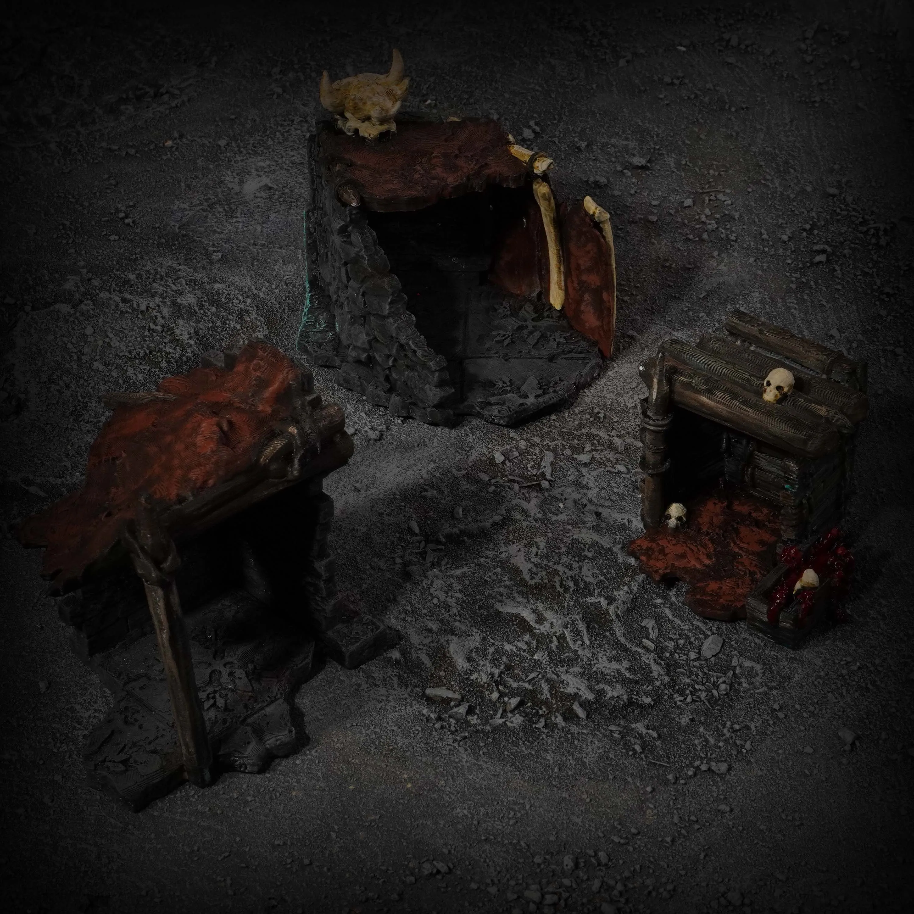 Kingdom of Azragor Orcish Hovels (STL File)