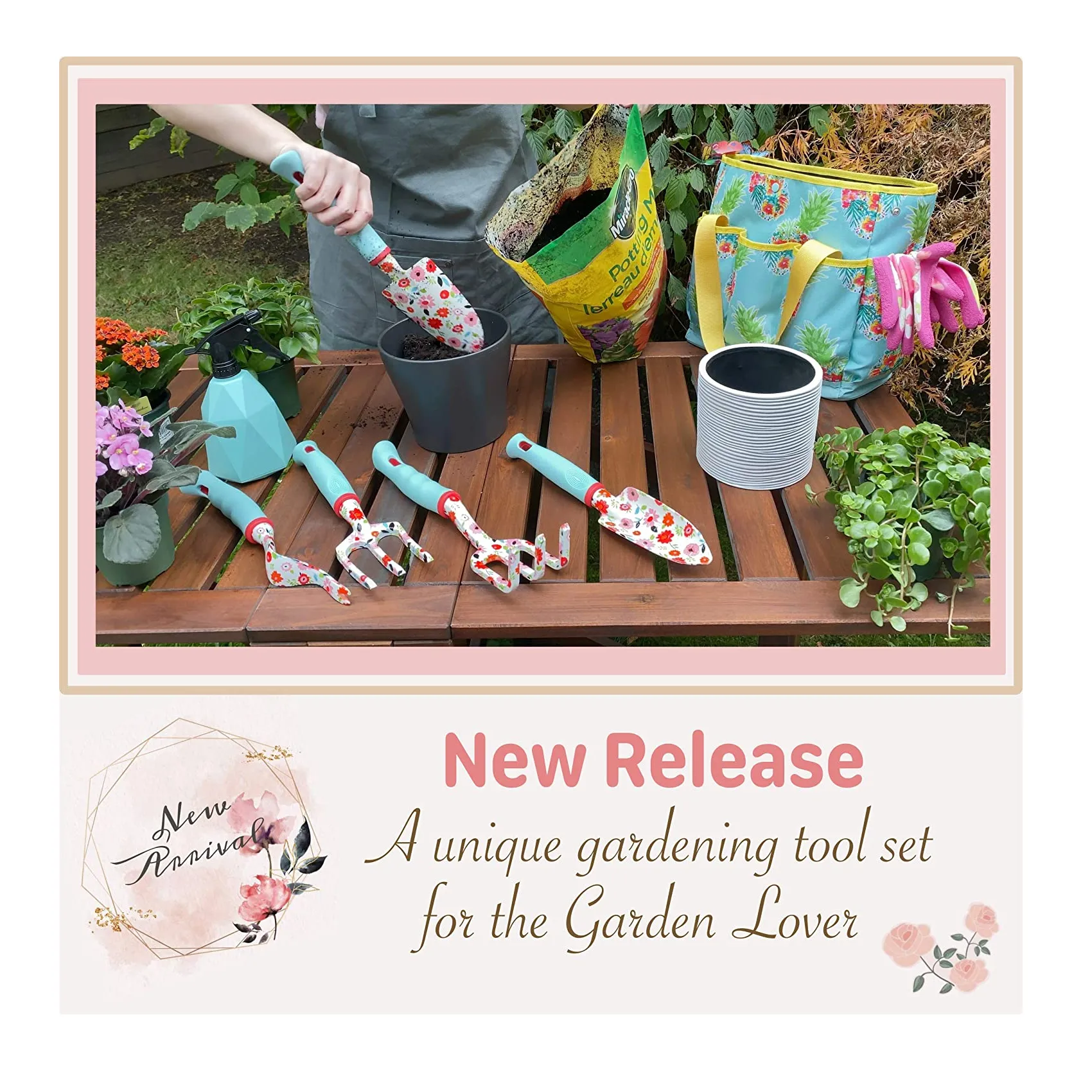 Kit4Pros Floral Garden Tool Set | Floral Set