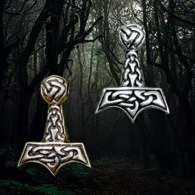 Knotwork Thors Hammer Pendant