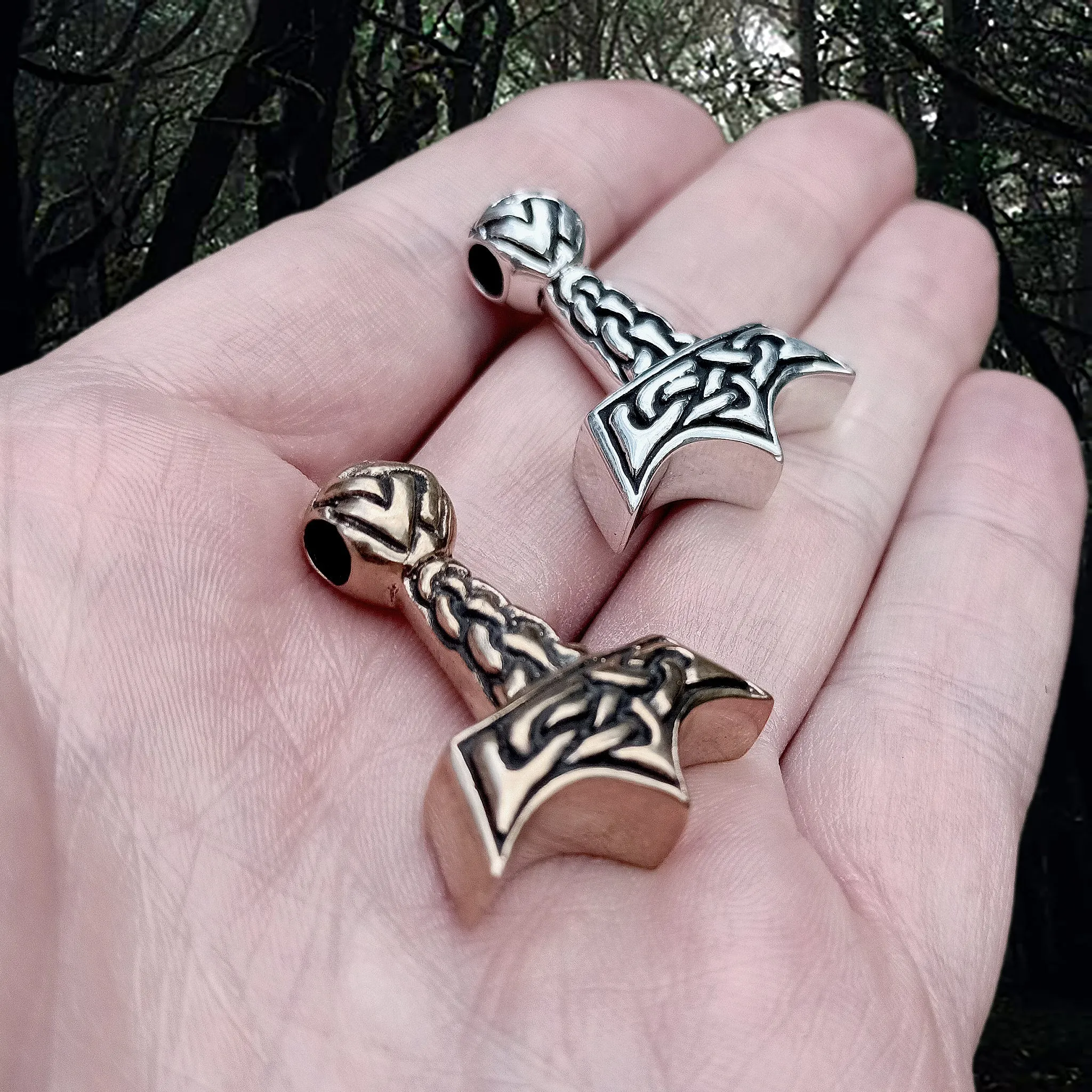 Knotwork Thors Hammer Pendant