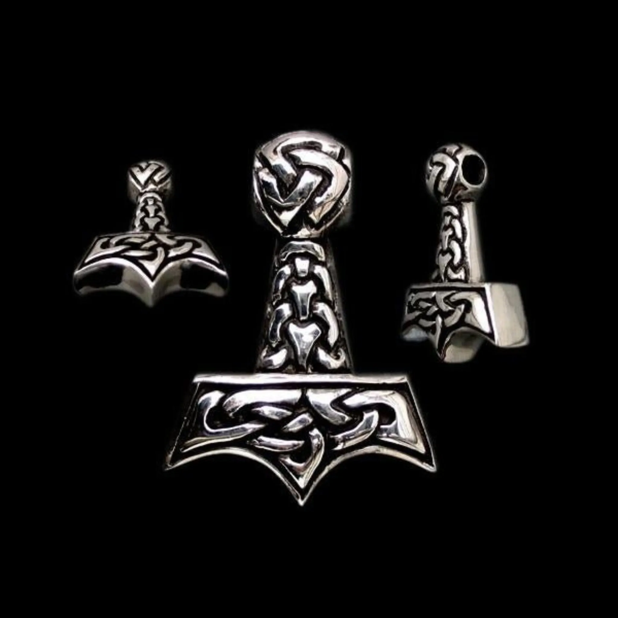 Knotwork Thors Hammer Pendant