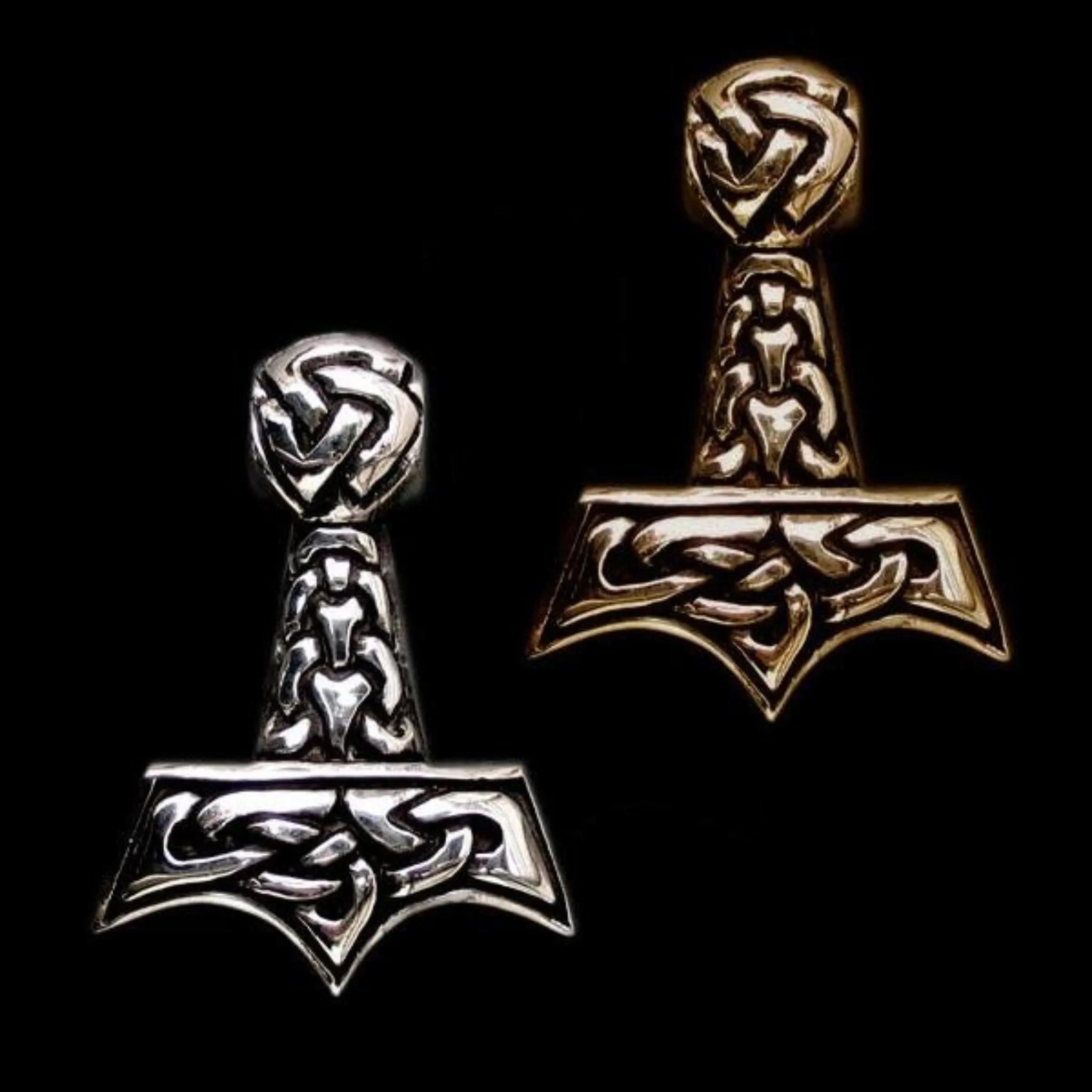 Knotwork Thors Hammer Pendant