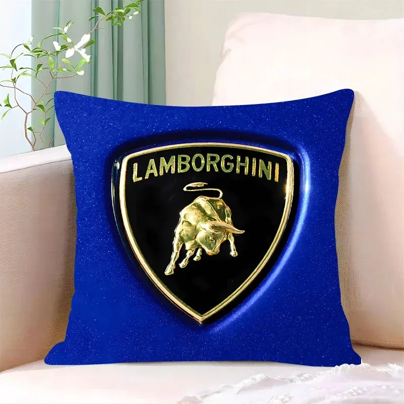 Lamborghini-Inspired Cushion Cover, Classic Car Pillow Cover, Supercars, Throw Pillow Cover, Home Decor