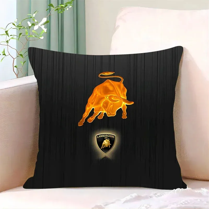 Lamborghini-Inspired Cushion Cover, Classic Car Pillow Cover, Supercars, Throw Pillow Cover, Home Decor