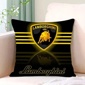 Lamborghini-Inspired Cushion Cover, Classic Car Pillow Cover, Supercars, Throw Pillow Cover, Home Decor