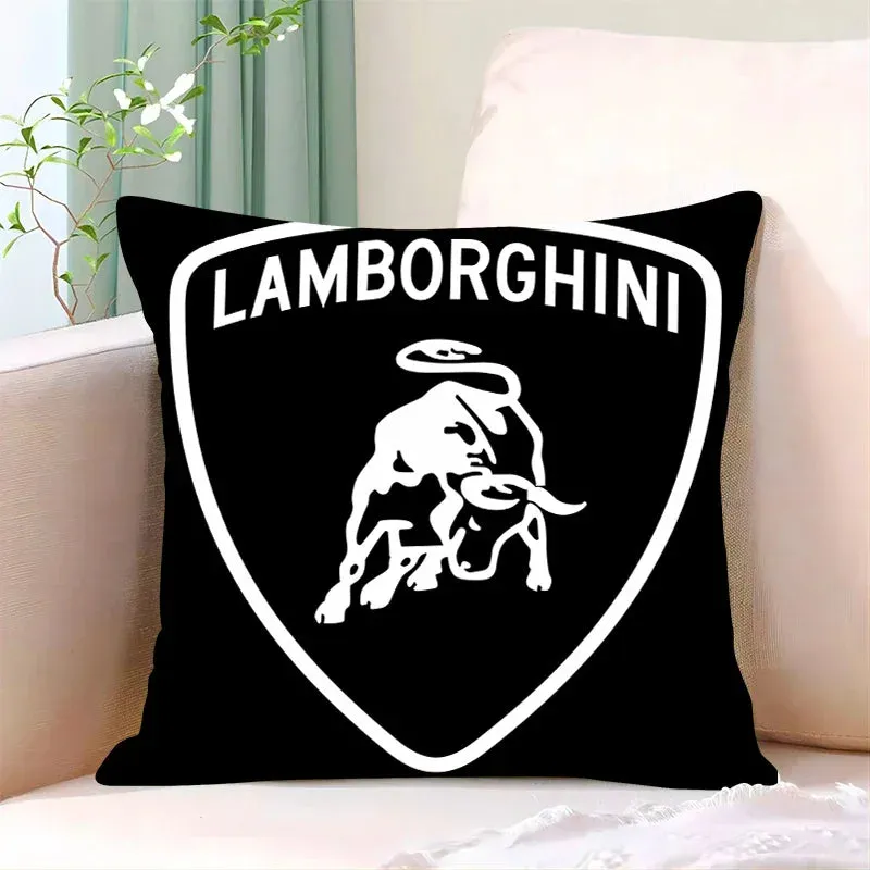 Lamborghini-Inspired Cushion Cover, Classic Car Pillow Cover, Supercars, Throw Pillow Cover, Home Decor