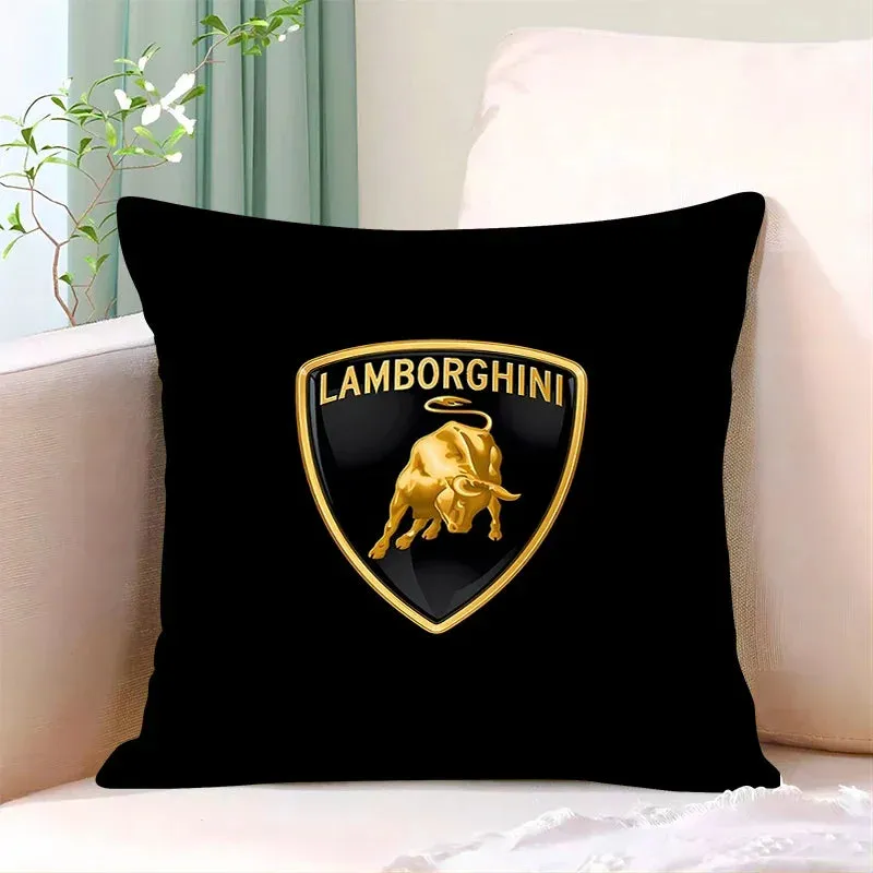 Lamborghini-Inspired Cushion Cover, Classic Car Pillow Cover, Supercars, Throw Pillow Cover, Home Decor