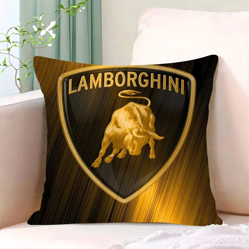 Lamborghini-Inspired Cushion Cover, Classic Car Pillow Cover, Supercars, Throw Pillow Cover, Home Decor