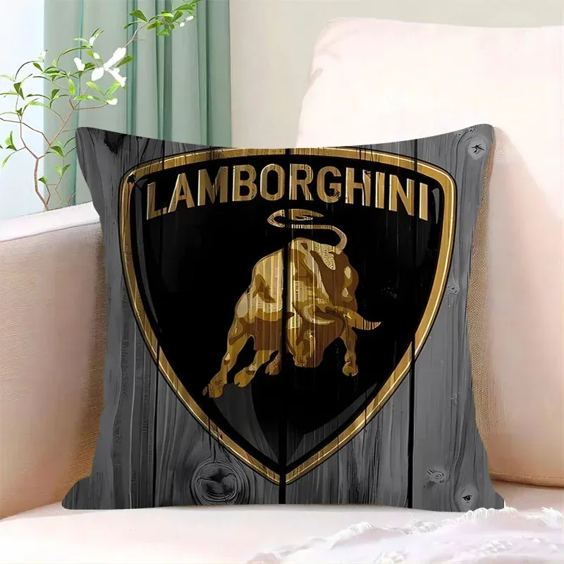 Lamborghini-Inspired Cushion Cover, Classic Car Pillow Cover, Supercars, Throw Pillow Cover, Home Decor